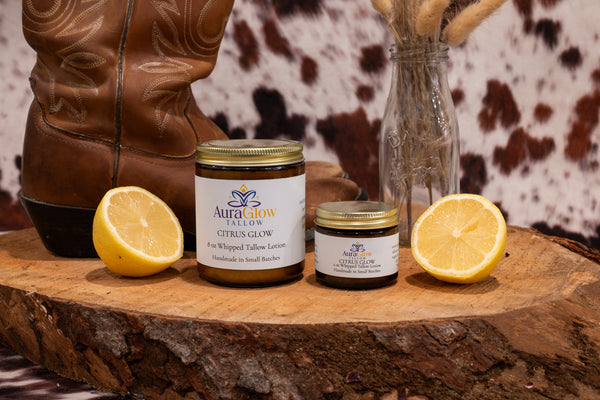 Citrus Glow | Lemon Geranium Whipped Tallow Lotion - 1